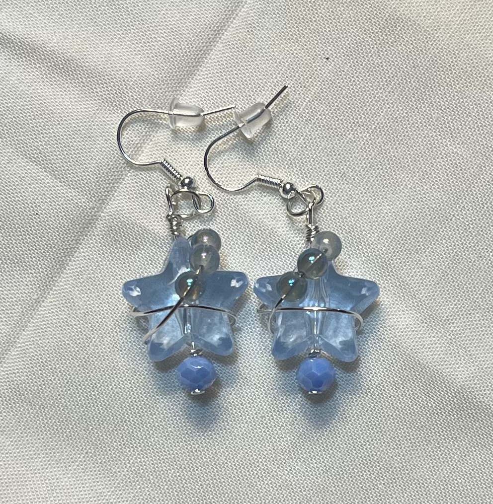 BlueStarWrapHook_Earrings